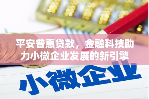 万年平安普惠贷款，金融科技助力小微企业发展的新引擎