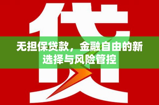 万年无担保贷款，金融自由的新选择与风险管控