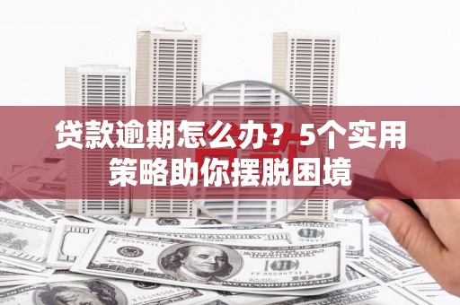 万年贷款逾期怎么办？5个实用策略助你摆脱困境