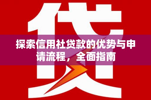 万年探索信用社贷款的优势与申请流程，全面指南