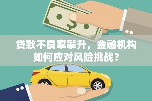 万年贷款不良率攀升，金融机构如何应对风险挑战？