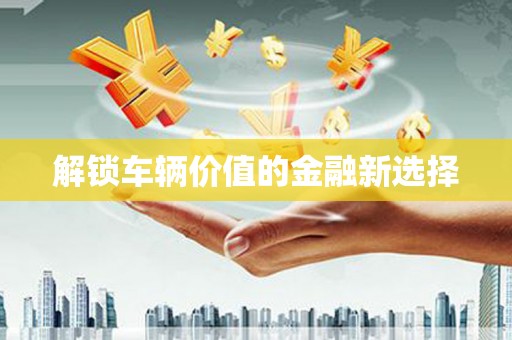 万年解锁车辆价值的金融新选择