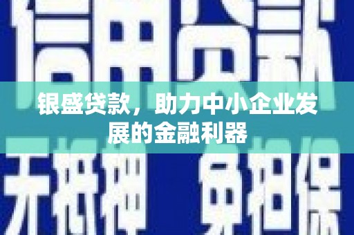 万年银盛贷款，助力中小企业发展的金融利器