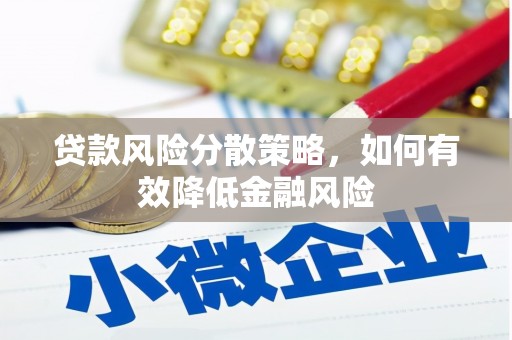 万年贷款风险分散策略，如何有效降低金融风险