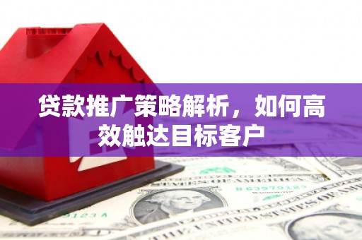 万年贷款推广策略解析，如何高效触达目标客户