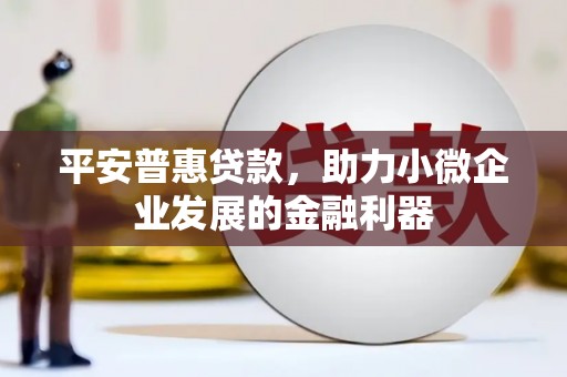 万年平安普惠贷款，助力小微企业发展的金融利器