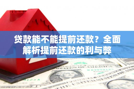 万年贷款能不能提前还款？全面解析提前还款的利与弊
