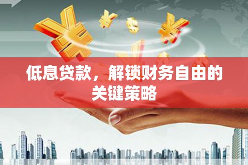 万年低息贷款，解锁财务自由的关键策略