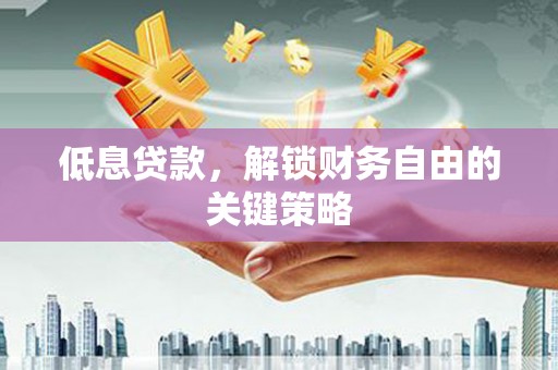 万年低息贷款，解锁财务自由的关键策略