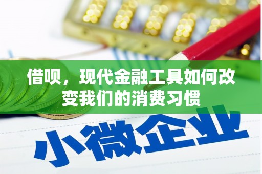 万年借呗，现代金融工具如何改变我们的消费习惯