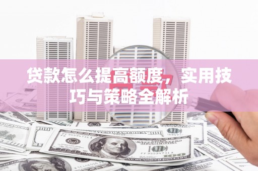 万年贷款怎么提高额度，实用技巧与策略全解析