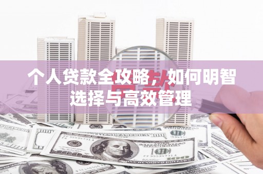 万年个人贷款全攻略，如何明智选择与高效管理