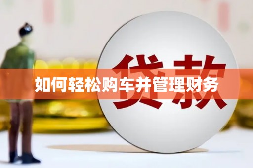 万年如何轻松购车并管理财务